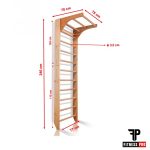 Ξύλινο Πολύζυγο με Μονόζυγο 220x80cm *ΕΚΘΕΣΙΑΚΟ*