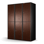Gymleco SN6 Gym Locker, 6 N-shaped doors