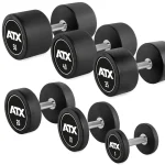 ATX® PRO Style Rubber Dumbbell Set 5-20kg
