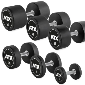 ATX® PRO Style Rubber Dumbbell Set 5-20kg