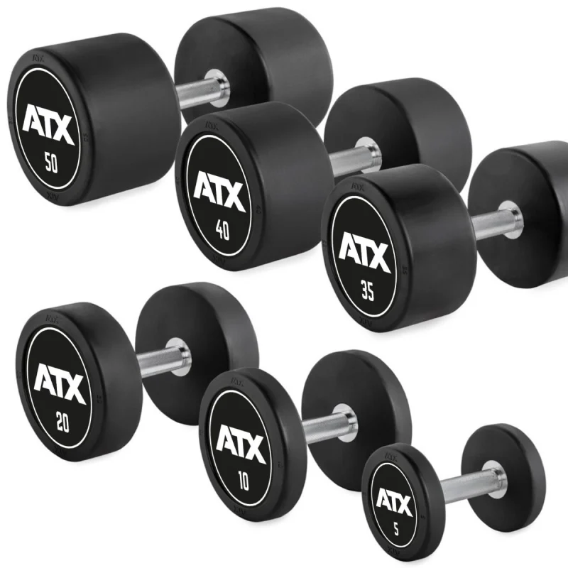 ATX® PRO Style Rubber Dumbbell Set 5-20kg