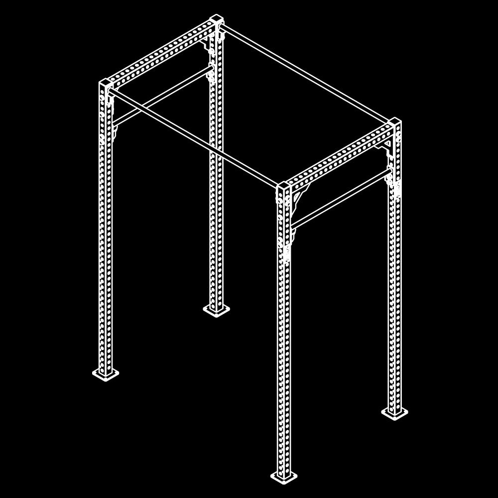 The picture shows a sketch of the schematic rig structure