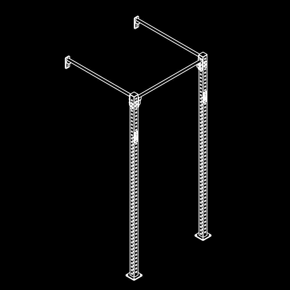 The picture shows a sketch of the schematic Wall Rig construction