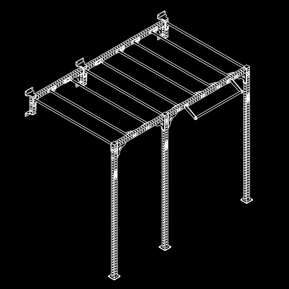 The picture shows a sketch of the schematic Wall Rig construction