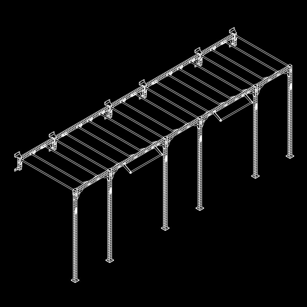 The picture shows a sketch of the schematic Wall Rig construction