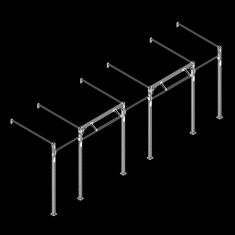 The picture shows a sketch of the schematic Wall Rig construction