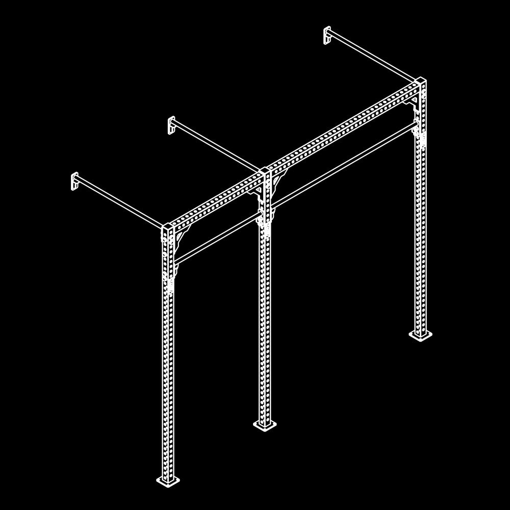 The picture shows a sketch of the schematic Wall Rig construction