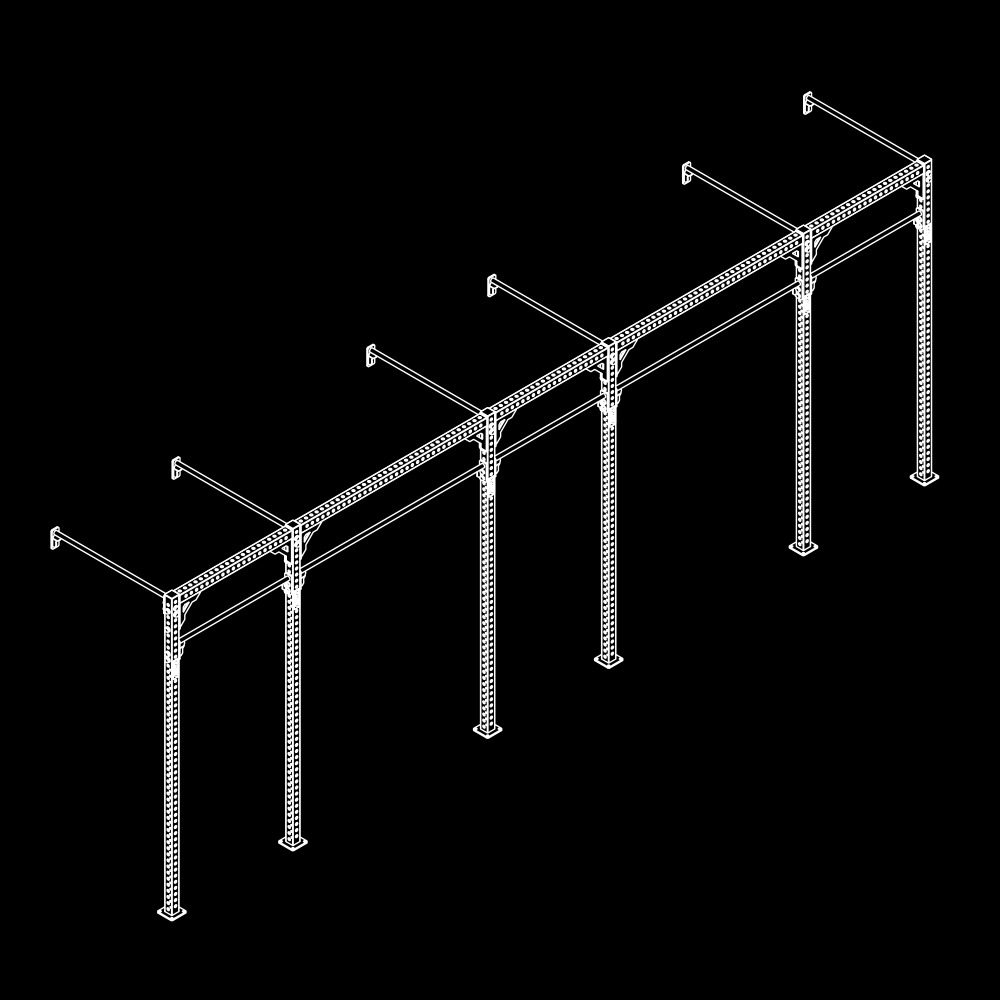 The picture shows a sketch of the schematic Wall Rig construction