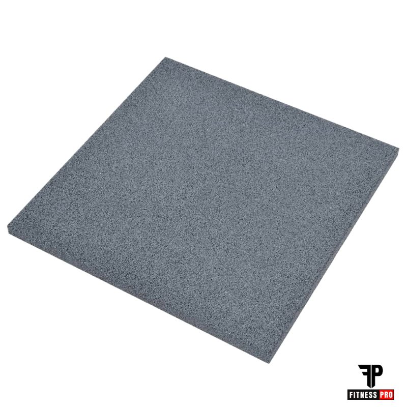 Rubber Tile GREY 1000x1000 15mm/20mm