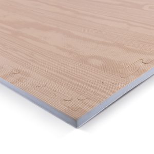 Δάπεδο Προστασίας EVA Πλέξη 100x100x2 cm – Ξύλο / Γκρι | Fitnesspro.gr