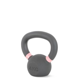 Kettlebell Cast Iron 4 kg - Μαύρο / Ροζ | Fitnesspro.gr