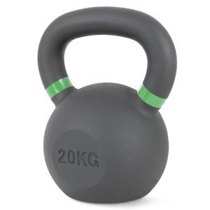 Kettlebell Cast Iron 20 kg - Μαύρο / Πράσινο | Fitnesspro.gr