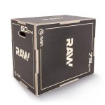 Πλειομετρικό Κουτί Plyo Box Raw Tempo 50x60x75 cm - Μαύρο | Fitnesspro.gr