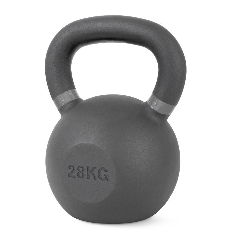 Kettlebell Cast Iron 28 kg - Μαύρο / Γκρι | Fitnesspro.gr