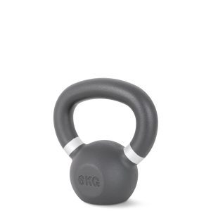 Kettlebell Cast Iron 6 kg - Μαύρο / Λευκό | Fitnesspro.gr