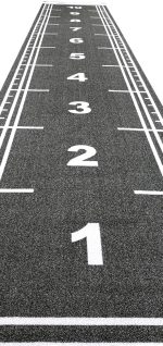 Χλοοτάπητας Sprint Track με Αρίθμηση Μήκους 10m Μαύρο | Fitnesspro.gr